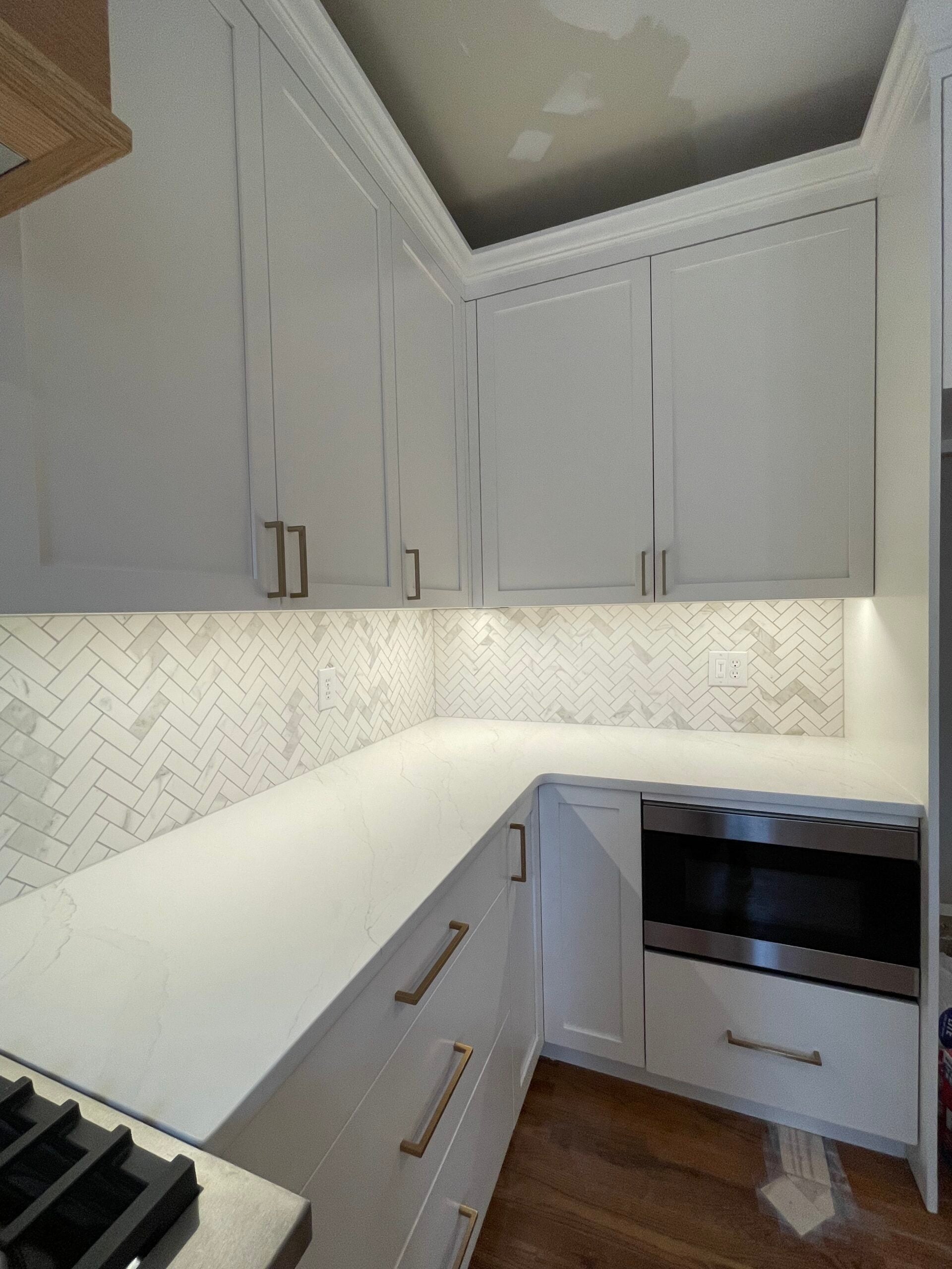 Kitchen cabinet and countertop installation in Richmond VA by Precise Home Improvements